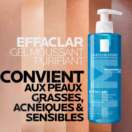La Roche-Posay Effaclar Gel Moussant Purifiant - 400 ml