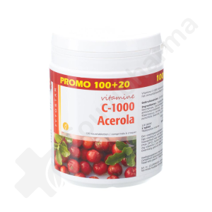 Fytostar Vitamine C-1000 Acerola - 120 comprimés à croquer
