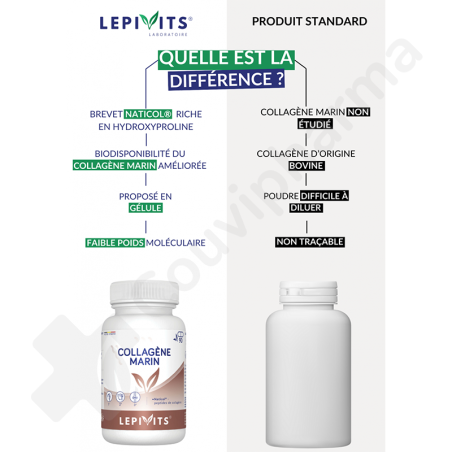 Lepivits Collagène Marin - 450 comprimés
