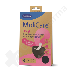 Molicare Lady Lavable Sous-Vêtement Absorbant 2 Gouttes + 5 Protections - MEDIUM