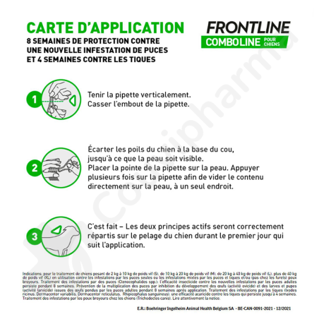 Frontline Combo Line Chien S 2-10 kg - 3 pipettes de 0,67 ml
