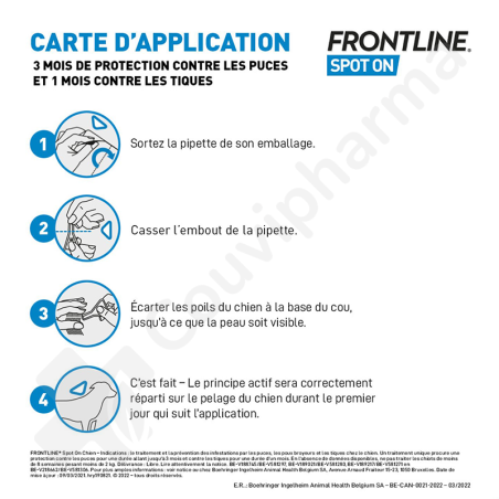 Frontline Spot-On Chien 20-40 kg - 3 pipettes de 2,68 ml