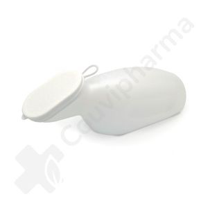 Urinal opaque pour femme avec bouchon - 1 pièce