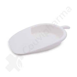 Bedpan met handvat en zonder deksel - 1 stuk