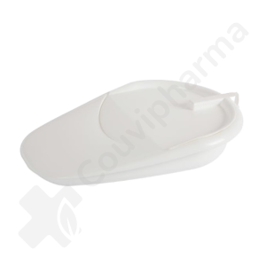Bedpan met handvat en deksel - 1 stuk