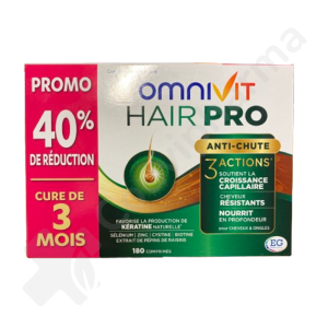 Omnivit Hair Pro Anti-chute - 180 comprimés