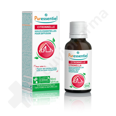 Puressentiel Diffusion Huiles Essentielles Citronnelle - 30 ml