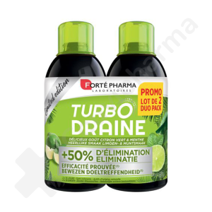 Forté Pharma Turbodraine Menthe Citron Vert - 2 x 500 ml