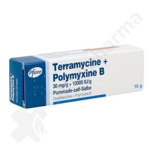 Terramycine 30 mg/g + Polymyxine B 10000 IU/g - Pommade dermique 15 g