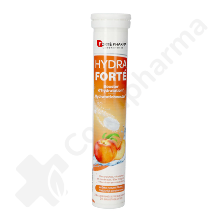Hydra Forté Booster d'Hydratation Pêche - 24 comprimés effervescents