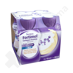 Fortimel Compact Protein Pêche-Mangue - 4x125 ml