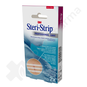 Steri-Strip 3M Professional Care 6 mm x 7,5 cm - 2 x 3 strips van huidhechtingen