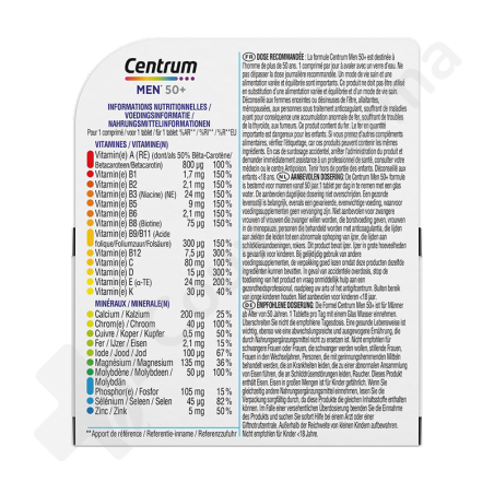Centrum Men 50+ - 30 comprimés