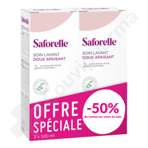 Saforelle Soin Lavant - 2 x 500 ml - PROMO 2e à -50%