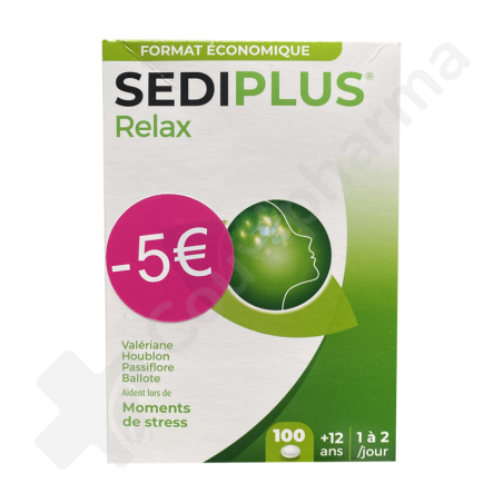 SediPlus Relax - 100 dragees PROMO -5€