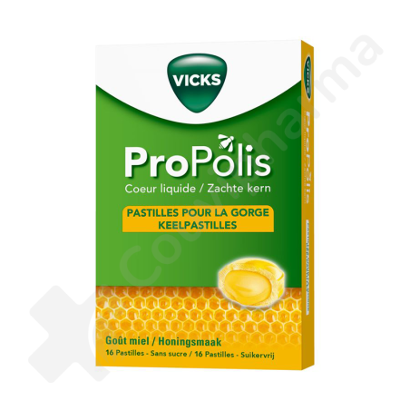 Vicks Propolis Keelpastilles - 16 zuigtabletten