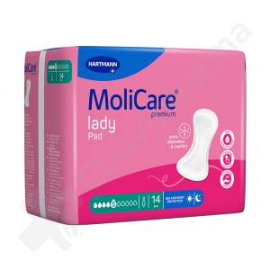 Molicare Lady Pad 5 Gouttes - 14 protections anatomiques