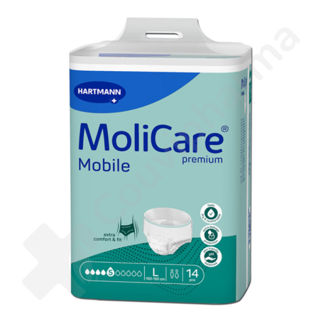 Molicare Mobile 5 Gouttes Large - 14 slips absorbants