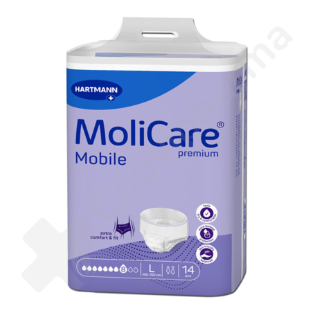 Molicare Mobile 8 Gouttes Large - 14 slips absorbants