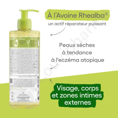 A-Derma Exomega Control Huile Lavante Émolliente - 500 ml