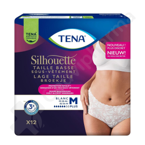 Tena Silhouette Normal Blanc Medium - 12 sous-vêtements protecteurs