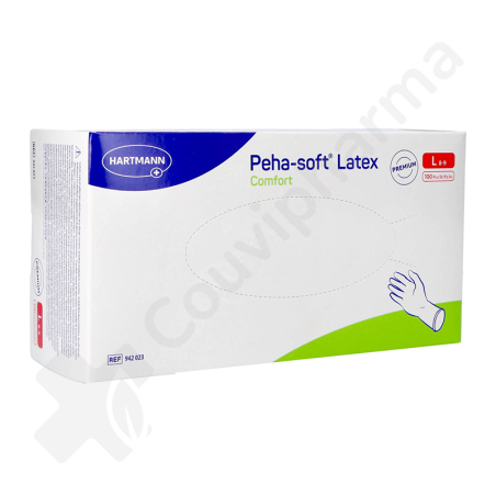 Peha-Soft Gants Latex Comfort Large - 100 gants