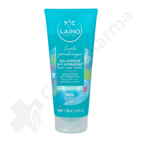 Laino Gel Douche 3 en 1 Hydratant Monoï de Tahiti - 200 ml