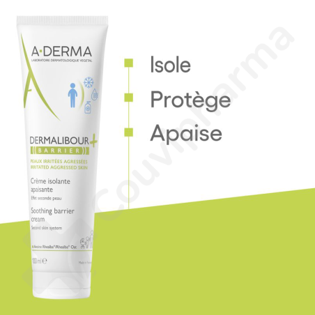 A-Derma Dermalibour+ Barrier Crème Isolante Apaisante - 100 ml