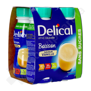 Delical Boisson HP/HC Sans Sucres Vanille - 4x200 ml