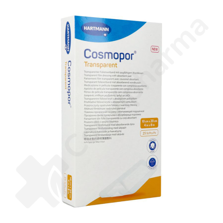Cosmopor Transparent 10 cm x 25 cm - 25 pansements