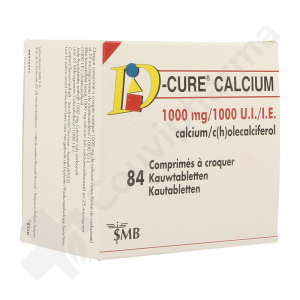D-Cure Calcium 1000 UI - 84 comprimés à croquer