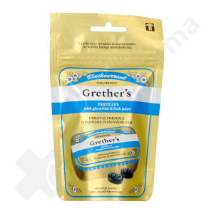 Grether's Pastilles Pour La Gorge Cassis Sans Sucre - 110 g
