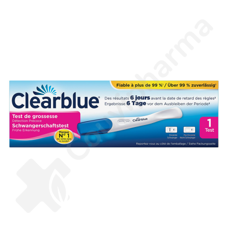 Clearblue Test de Grossesse Détection ultra précoce - 1 pièce