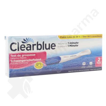 Clearblue Test de Grossesse 1 Minute - 2 pièces