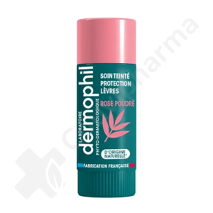 Dermophil Soin Lèvres Hydratant Teinté Rose Poudré - Stick lèvres 4g