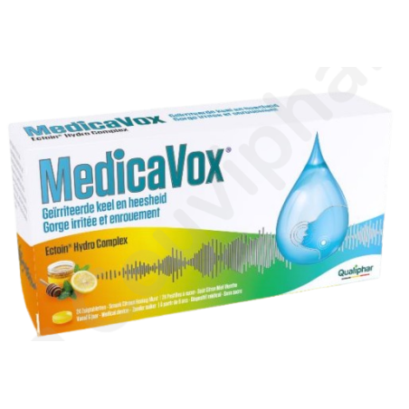 MedicaVox Gorge Irritée et Enrouement - 22 pastilles à sucer