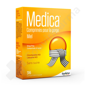 Medica Miel Sans Sucre 5 mg/1 mg - 36 comprimés à sucer
