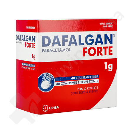 Dafalgan Forte 1 g - 40 comprimés effervescents Dafalgan Forte 1 g - 40 comprimés effervescents