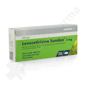 Levocetirizine Sandoz 5 mg - 20 comprimés