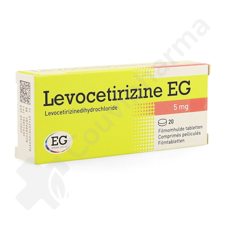 Levocetirizine EG 5 mg - 20 comprimés