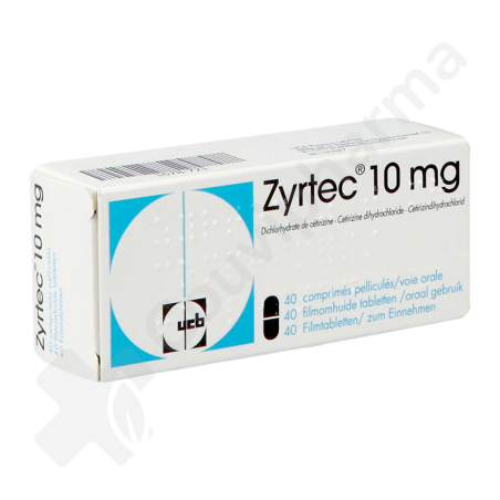 Zyrtec 10 mg - 40 comprimés