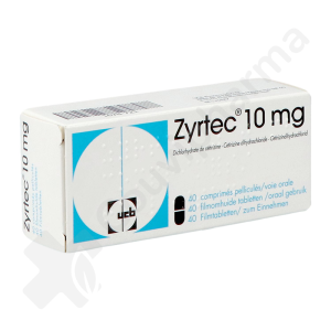 Zyrtec 10 mg - 40 comprimés