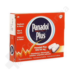 Panadol Plus 500 mg/65 mg - 20 comprimés