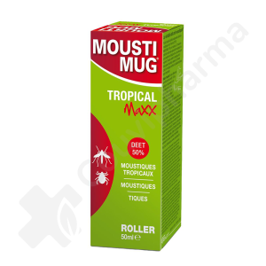 Moustimug Tropical Maxx Roller 50% DEET - 50 ml
