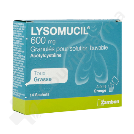Lysomucil 600 mg - 14 sachets