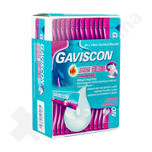 Gaviscon Antiacide-Antireflux Unidoses - 24 sachets de 10 ml