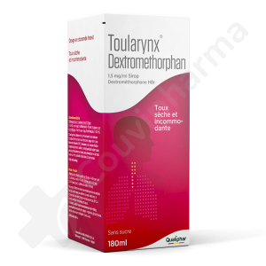 Toularynx Dextromethorphan Toux Sèche Sans Sucre 1,5 mg/ml - Sirop 180 ml