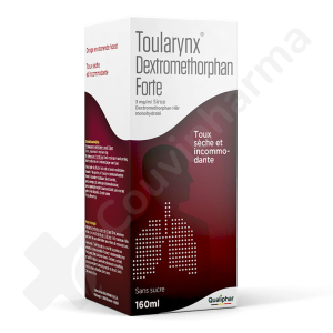 Toularynx Dextromethorphan Forte Toux Sèche Sans Sucre 3 mg/ml - Sirop 160 ml