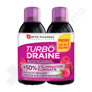 Forté Pharma Turbodraine Framboise - 2 x 500 ml