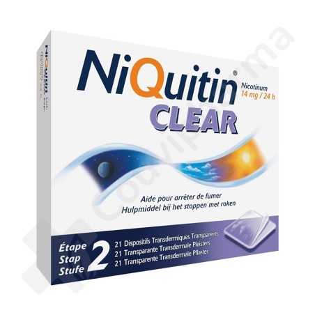 NiQuitin Clear 14 mg - 21 pleisters